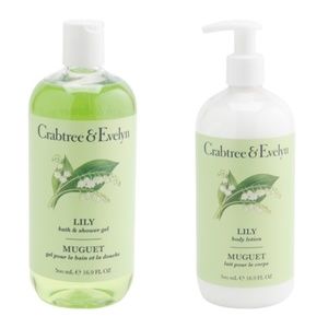 CRABTREE & EVELYN 16.9oz Body Lotion & Bath & Shower Gel 16.9 fl oz SET